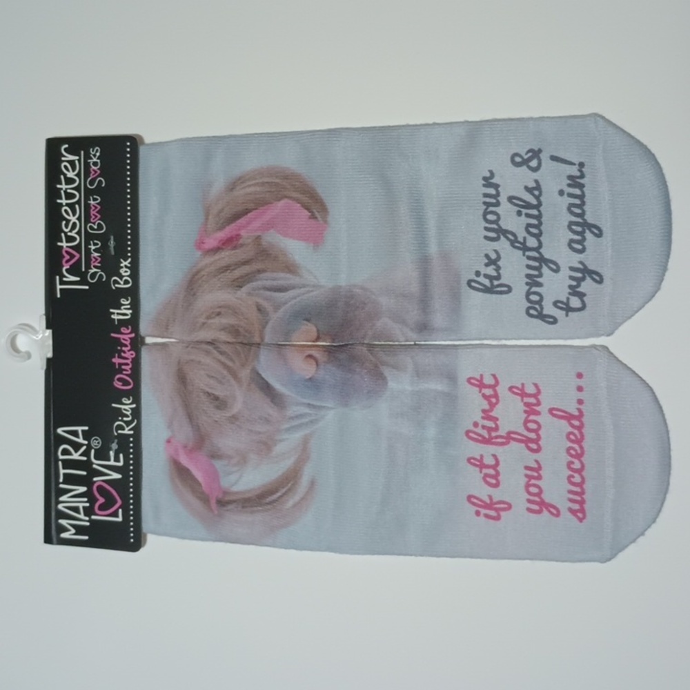2/$15 Try Again Short Boot Socks by MantraLove